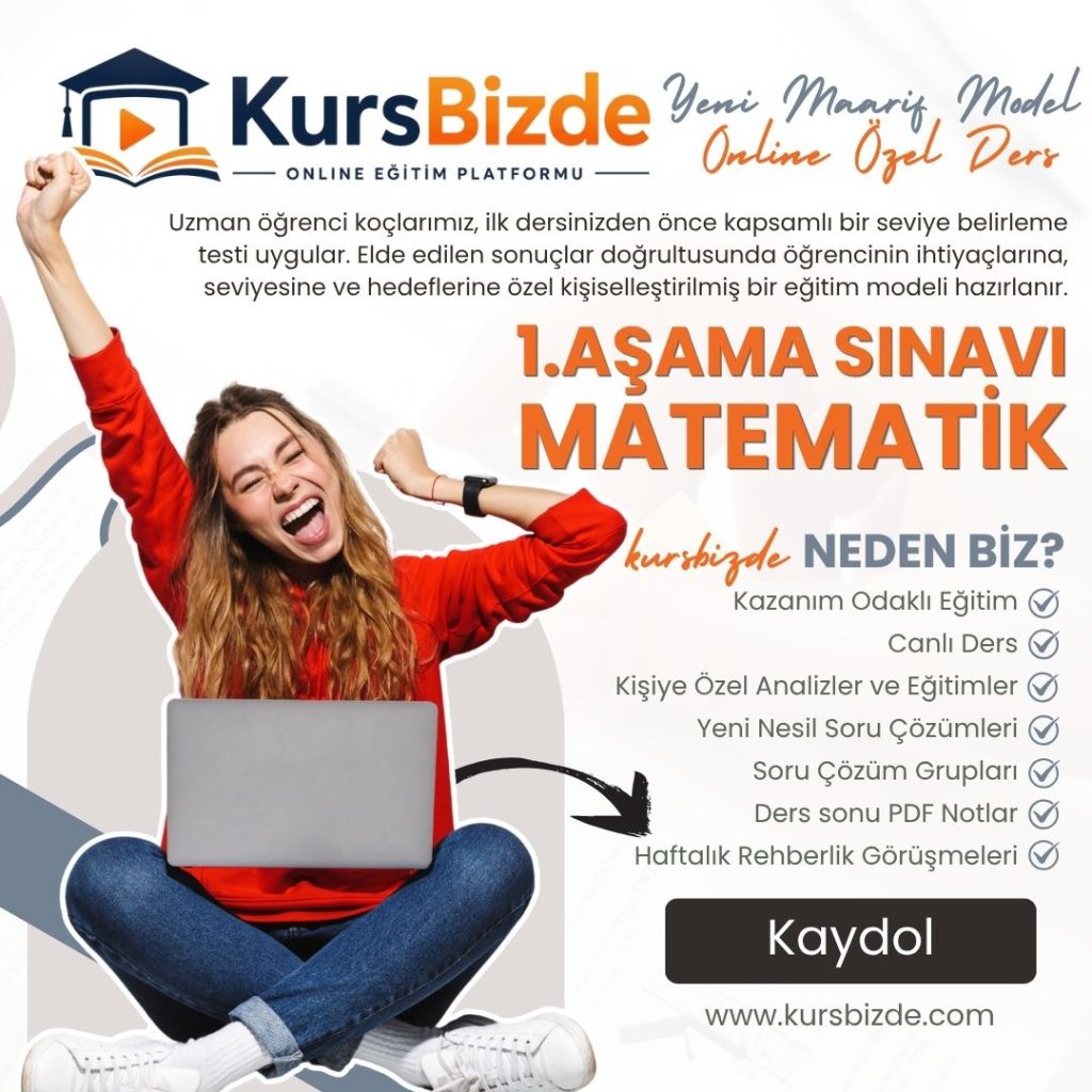 1.Aşama Sınavı Maarif Model Matematik-Online-Özel-Ders-Kursbizde