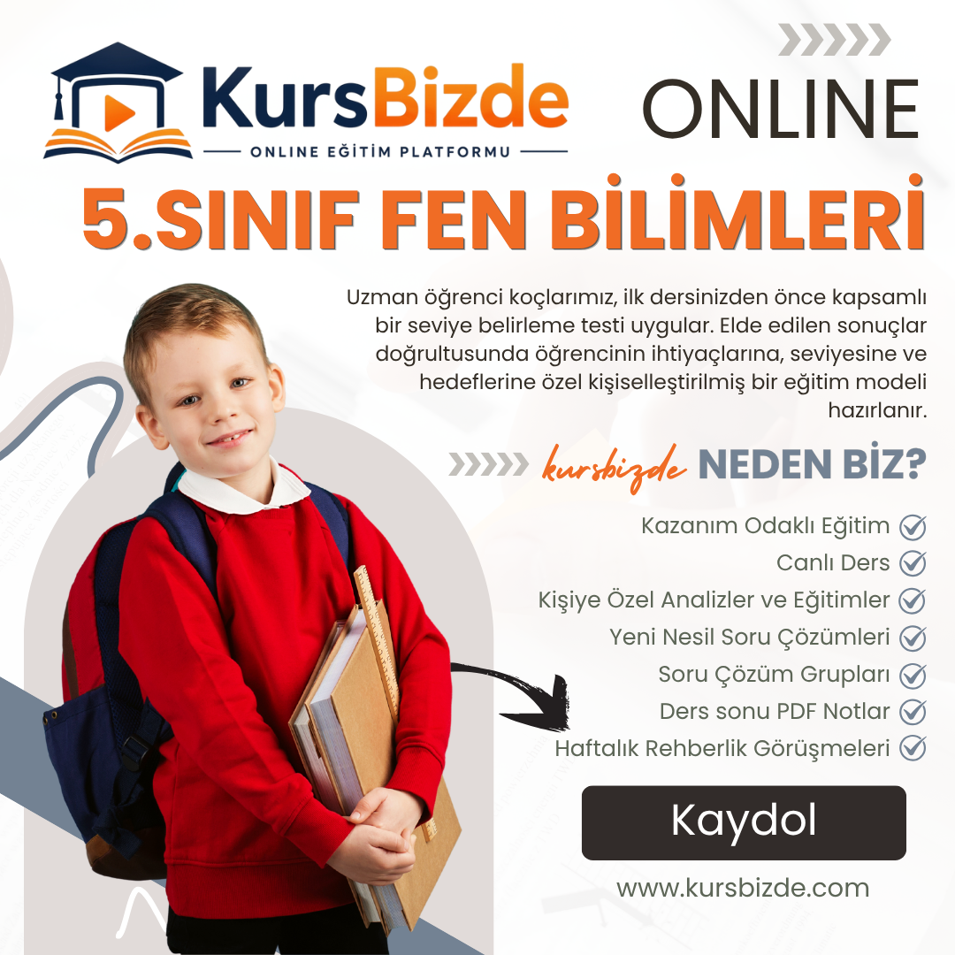 5.sınıf-Fen Bilimleri-Online-Özel-Ders-Kursbizde