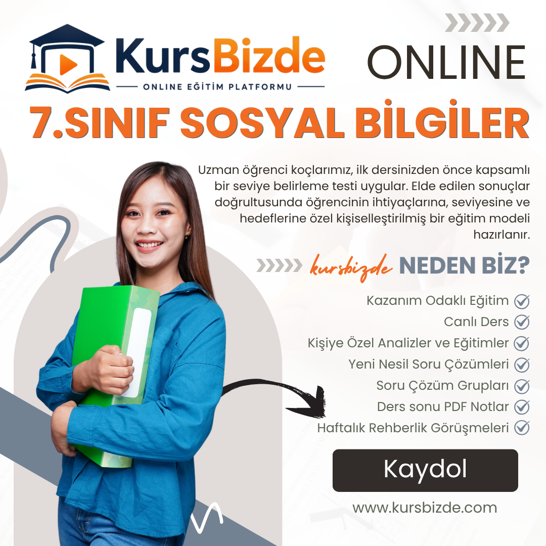 7.sınıf-Sosyal-Online-Özel-Ders-Kursbizde
